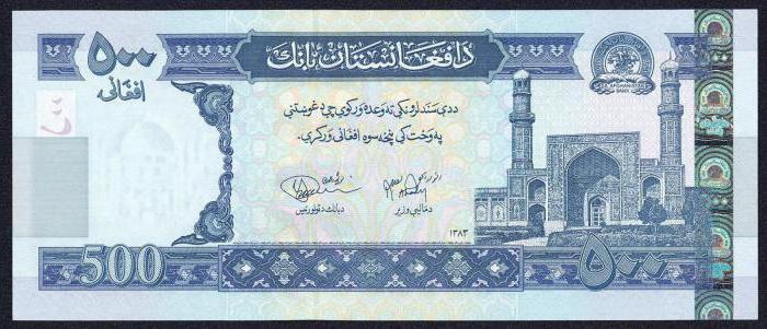 Afghanistan: de valuta. Beschrijving en foto